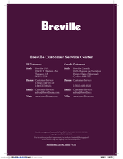 Breville the Hemisphere BBL420XL Instruction Booklet