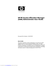 HP PC Session Allocation Manager User Manual