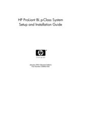 HP BL20p - ProLiant - G2 Setup And Installation Manual