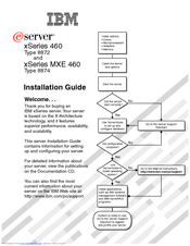 IBM eServer xSeries 460 Installation Manual