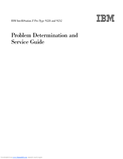 IBM IntelliStation Z Pro 9232 Service Manual