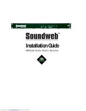 BSS Audio Soundweb SW9026 Installation Manual