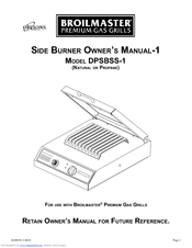 Broil King DPSBSS-1 Owner's Manual