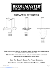 Broil King DCB1-2 Installation Instructions Manual