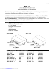 Bulldog Security IF114 Operating Manual