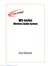 Califone WS-series User Manual