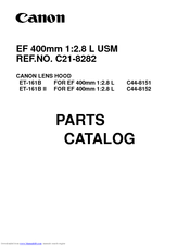 Canon EF 400mm 1:2.8 L USM Parts Catalog