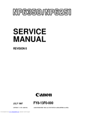 Canon NP6350 Service Manual