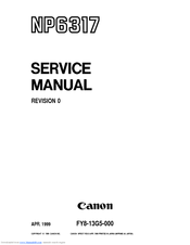 Canon NP6317 Service Manual