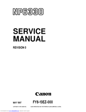 Canon NP6330 Service Manual