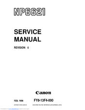 Canon NP6621 Service Manual