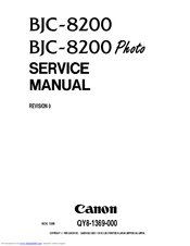 Canon Color Bubble Jet BJC-8200 Service Manual
