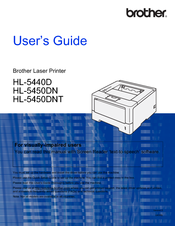 Brother Hl 5450dn Manuals Manualslib