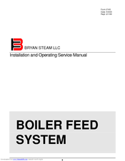 Bryan Boilers A-H-FS-15-12-50-D operati Installation And Operating Service Manual