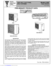 Bryant PREFERRED 538A Preliminary Product Data