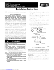 Bryant Legacy 213A Installation Instructions Manual