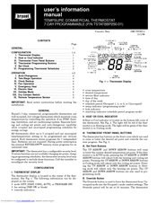 Bryant TSTATBBP250-01 User's Information Manual