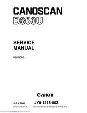 Canon CANOSCAN D660U Service Manual