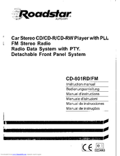 Roadstar CD-801RD/FM Instruction Manual