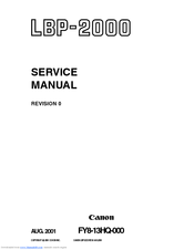 Canon LBP-2000 Service Manual