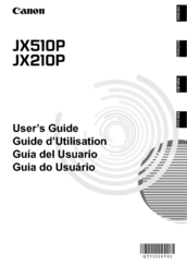 Canon JX510P User Manual