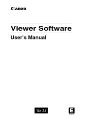 Canon WebView Livescope Viewer 3.6 User Manual
