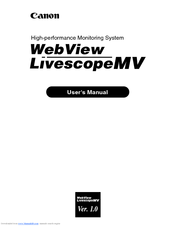Canon WebView LivescopeMV 1.0 User Manual