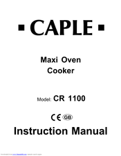 Caple CR 1100 Instruction Manual