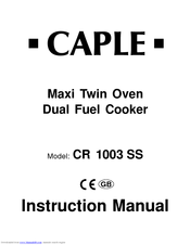 Caple CR 1003 SS Instruction Manual