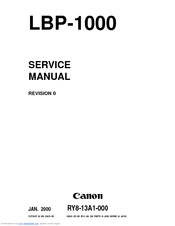 Canon LBP-1000 Service Manual