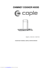 Caple CHIMNEY SB XC600SS Instruction Manual