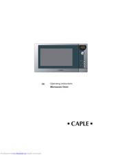 Caple CM102 Operating Instructions Manual