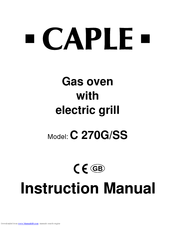 Caple C 270G/SS Instruction Manual