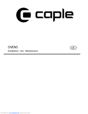Caple use and maintenance Installation And Use Manual