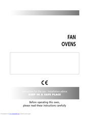 Caple FAN OVENS Instructions For Use Manual