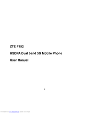 Zte F152 User Manual