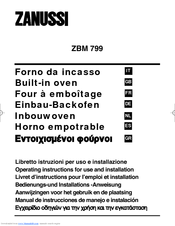 Zanussi ZBM 799 Operating Instructions Manual