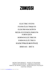 Zanussi BST 6 Instruction Booklet