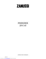 Zanussi ZVC 67 Instruction Booklet