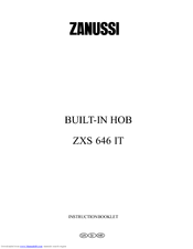 Zanussi ZXS 646 IT Instruction Booklet