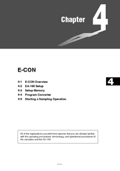 Casio EA-100 User Manual