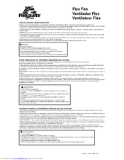 Flex-A-Lite Flex Fan Installation Instructions