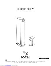 Focal Chorus 836 W User Manual