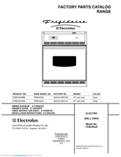 Frigidaire FRIGIDAIRE FEB24S2A Factory Parts Catalog