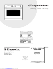 Frigidaire FEB30S7F Factory Parts Catalog