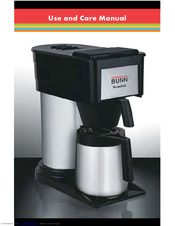 Bunn Grx Manuals Manualslib