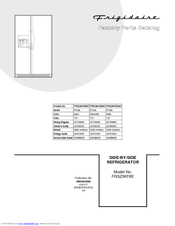 Frigidaire FRS23KF6EM4 Service Factory Parts Catalog