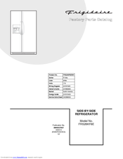 Frigidaire FRS26KF6E Factory Parts Catalog