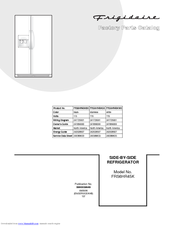 frigidaire model frs6hr45ks0