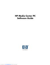 HP Pavilion Media Center m7400 - Desktop PC Software Manual